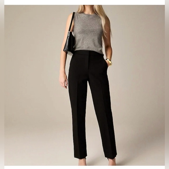 J. Crew Pants - NWT J.Crew Preppy Classic slim cropped pant in four-season stretch Black Size 8P